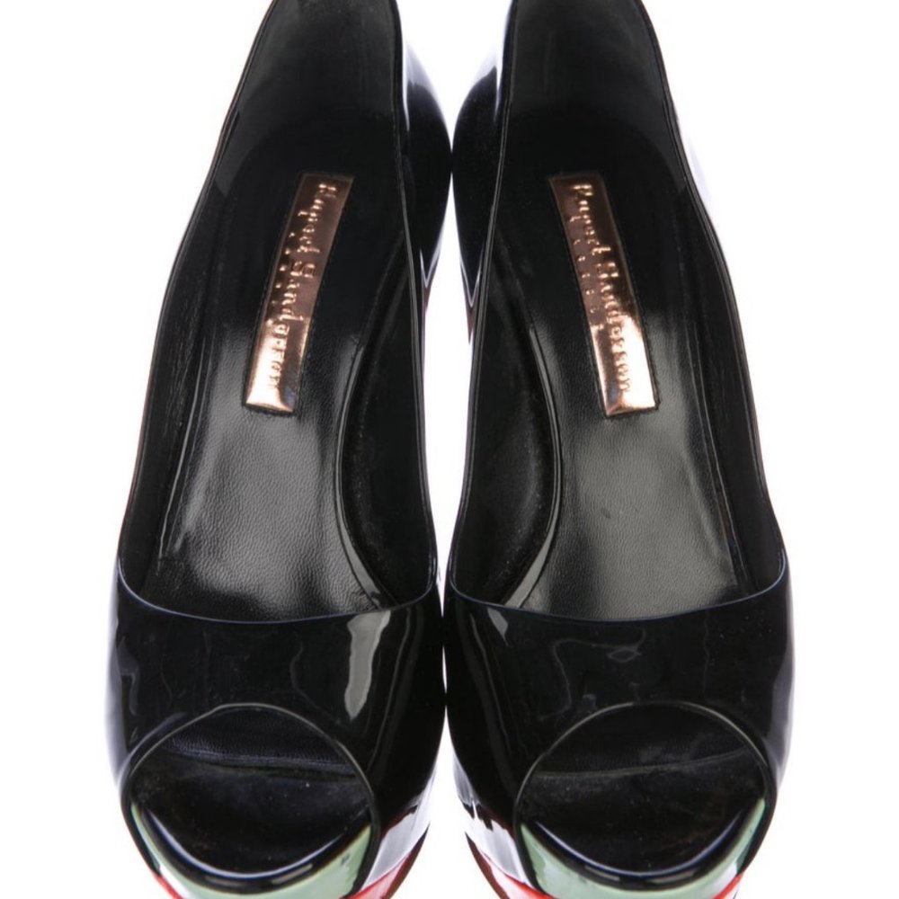 RUPERT SANDERSON Patent Leather Heels Size: 38 - Picture 3 of 5